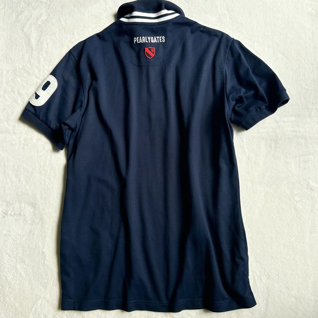 超特価激安 美品 パーリーゲイツ ナンバリング ワッペン ポロシャツ 6(XL メンズウェア