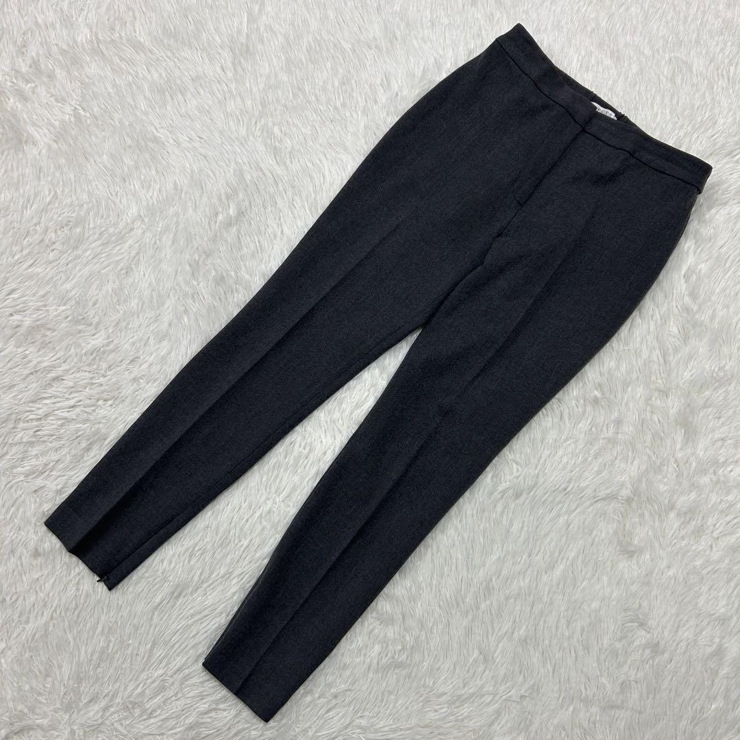 PLST パンツ グレー M シンプル オフィス