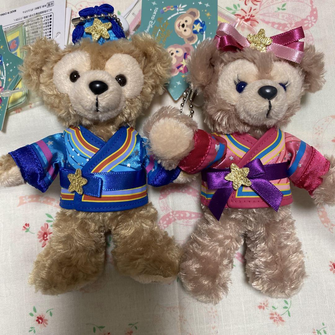 ☆タグ付き☆七夕ダッフィーとフレンズ 和装ぬいぐるみ 4体セット ダッフィー&フレンズのグッズ｜ Duffy and Friends｜ 東京