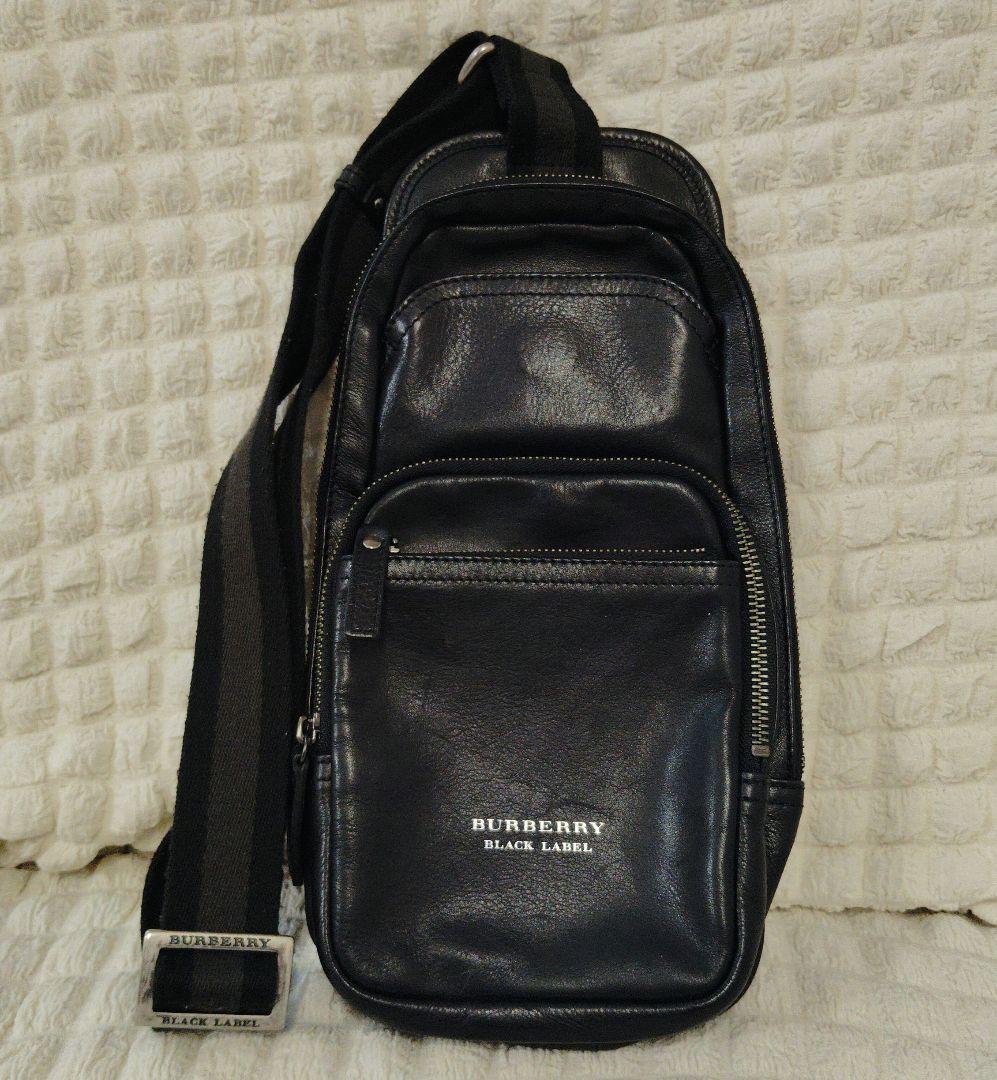 ✨美品✨BURBERRY ブラックレーベル　ボディバッグ　ウール　バーバリー 極希少☆ BURBERRY バーバリー ブラックレーベル ボディバッグ