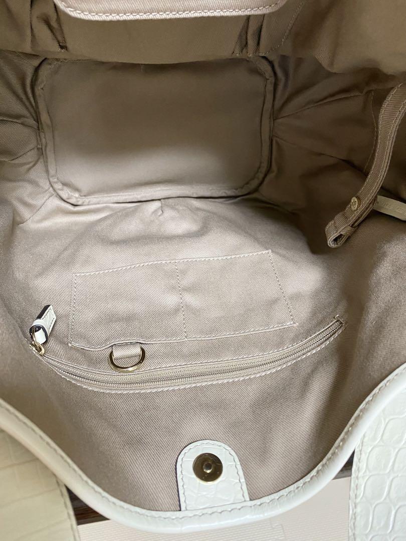 超美品 CELINE セリーヌ マカダム柄 ハンドバッグ グレー ホワイト 画像4