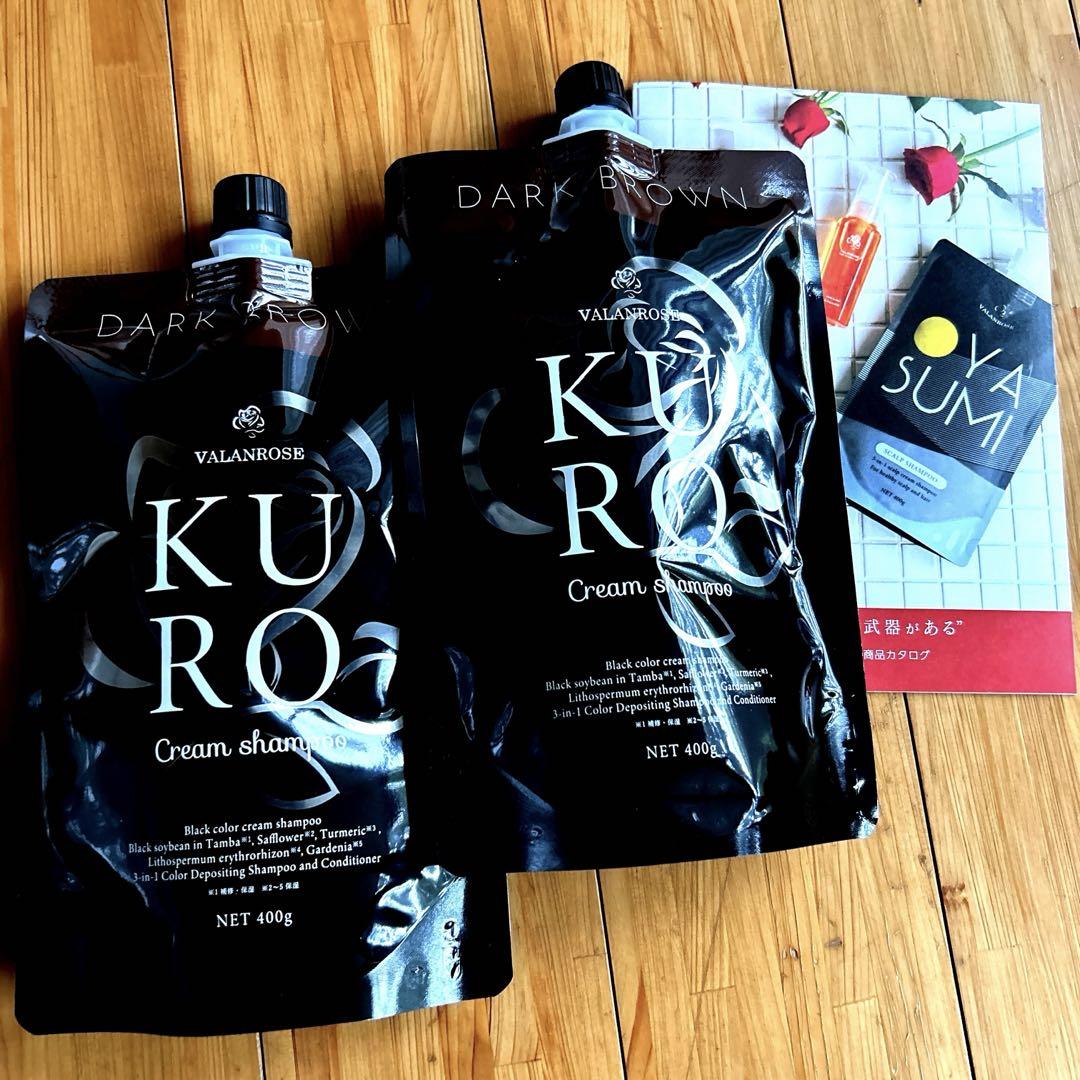 B.VALANCE バランローズ KUROクリームシャンプー 400g 白髪染め
