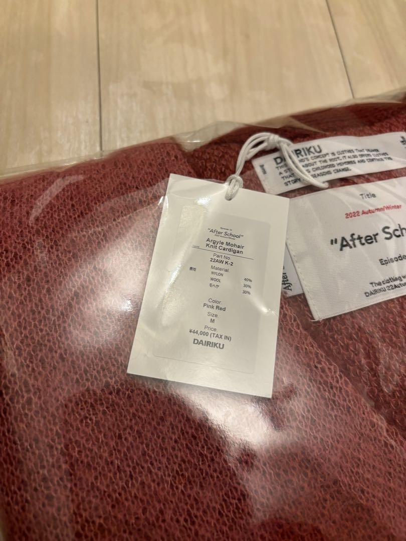 トップス DAIRIKU Argyle Mohair Knit Cardigan