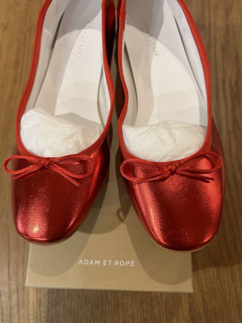 新品　アダムエロペ　ADAM ET ROPE' サステナブルメタリックバレエ　赤