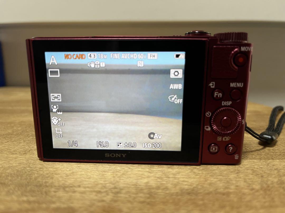 SONY コンパクトデジタルカメラ ピンク　DSC-wx500