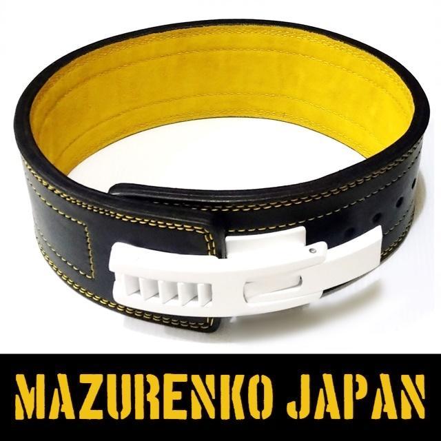 M)本牛革OEMレバーアクションパワーベルト10mm(軽量新素材合金