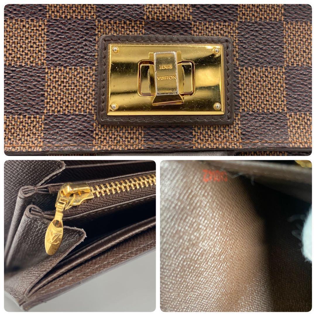 !極美品! ルイヴィトン ダミエ ポルトフォイユローズベリー 財布 145 !極美品! ルイヴィトン ダミエ ポルトフォイユローズベリー 財布 145