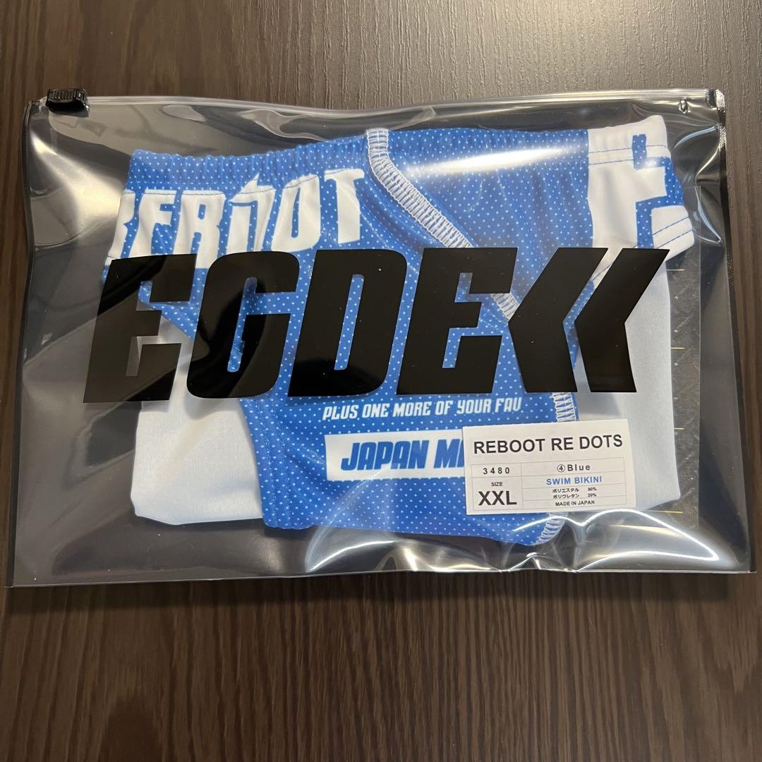 EGDE≪ REBOOT RE DOTS ローライズ スイムビキニ 青XXL