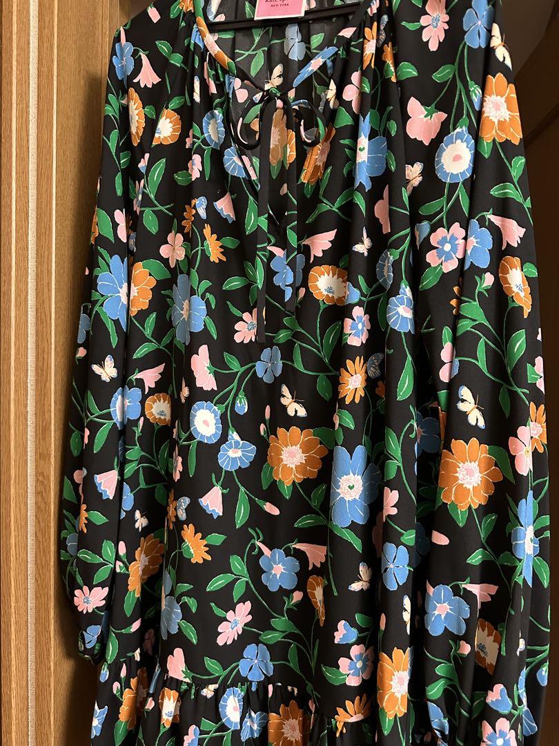 kate spade フラワープリントワンピース