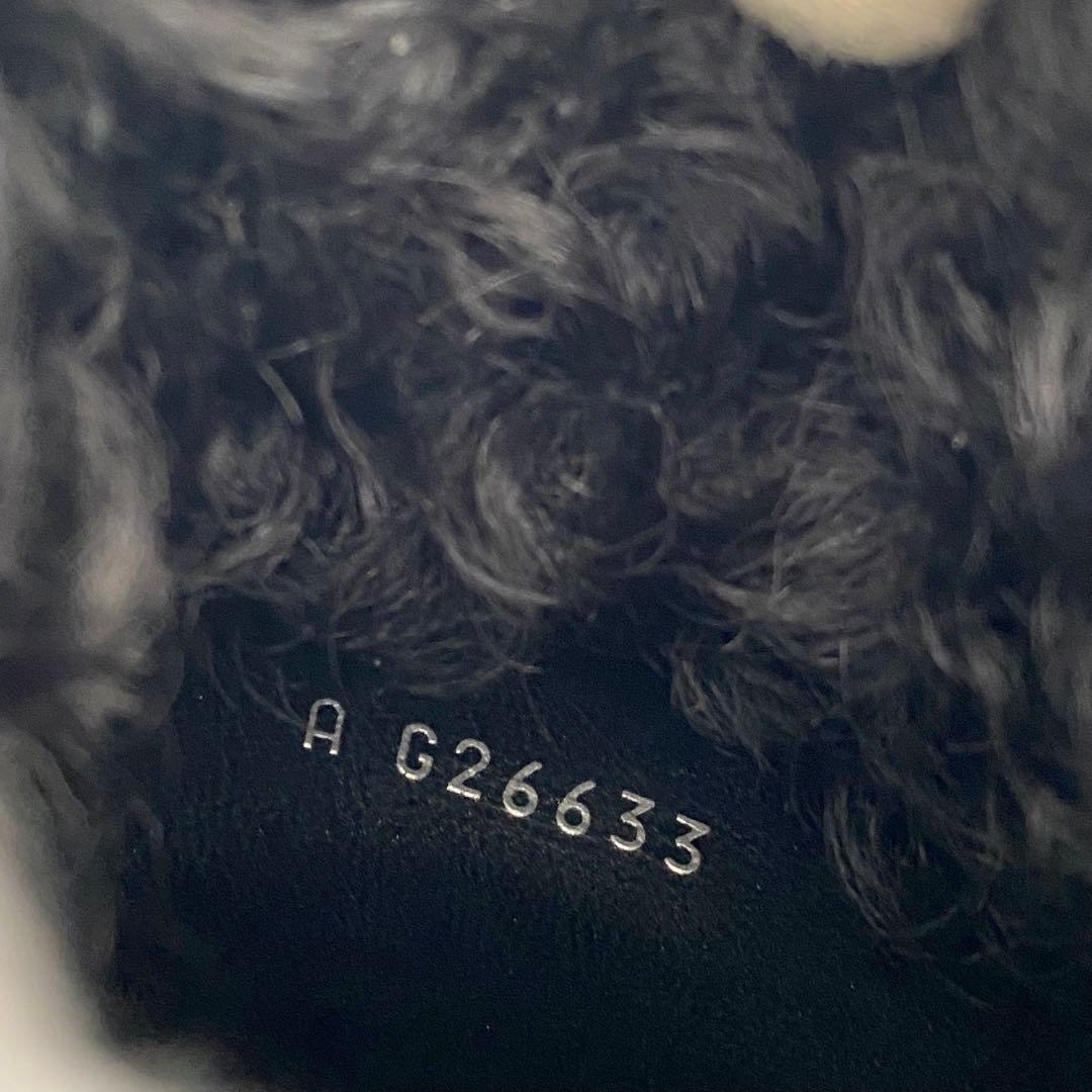 シャネル ロングブーツ ラムファー レザー CC ココマーク 22cm シャネル ロングブーツ ラムファー レザー CC ココマーク 22cm