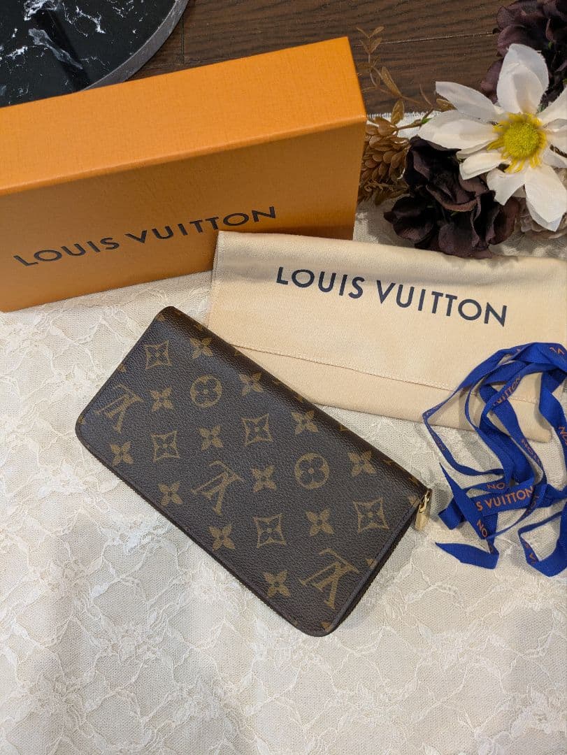 LOUIS VUITTON 長財布 ブラウン ピンク