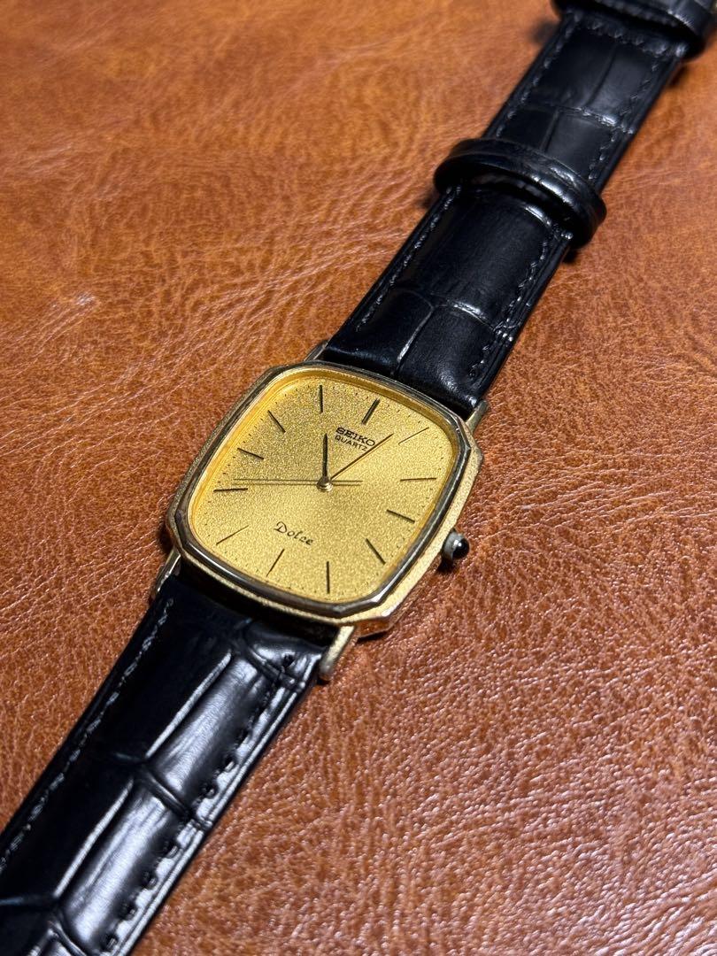 A102 希少 稼動品 SEIKO DOLCE スクエア型 80年代ヴィンテージ