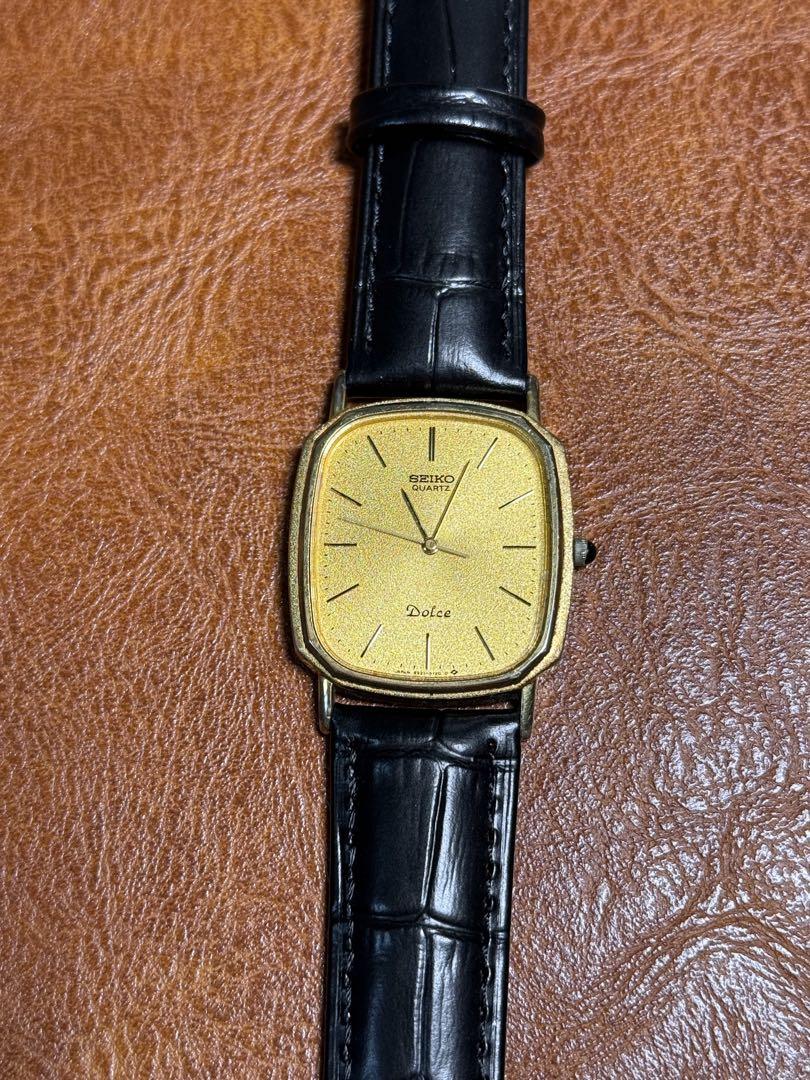 A102 希少 稼動品 SEIKO DOLCE スクエア型 80年代ヴィンテージ