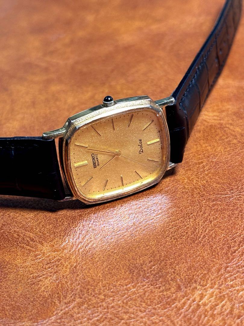A102 希少 稼動品 SEIKO DOLCE スクエア型 80年代ヴィンテージ