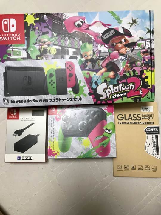 Switch スプラトゥーン2 同梱版 プロコン LANアダプター 任天堂Switch