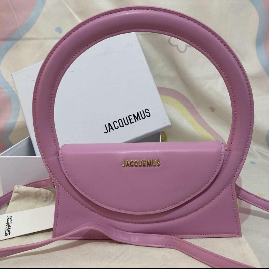 関税負担なし☆JACQUEMUS ジャックムス Le Sac Rondハンドバッグ JACQUEMUS ジャックムス Le Sac Rond Bag バッグ ピンク