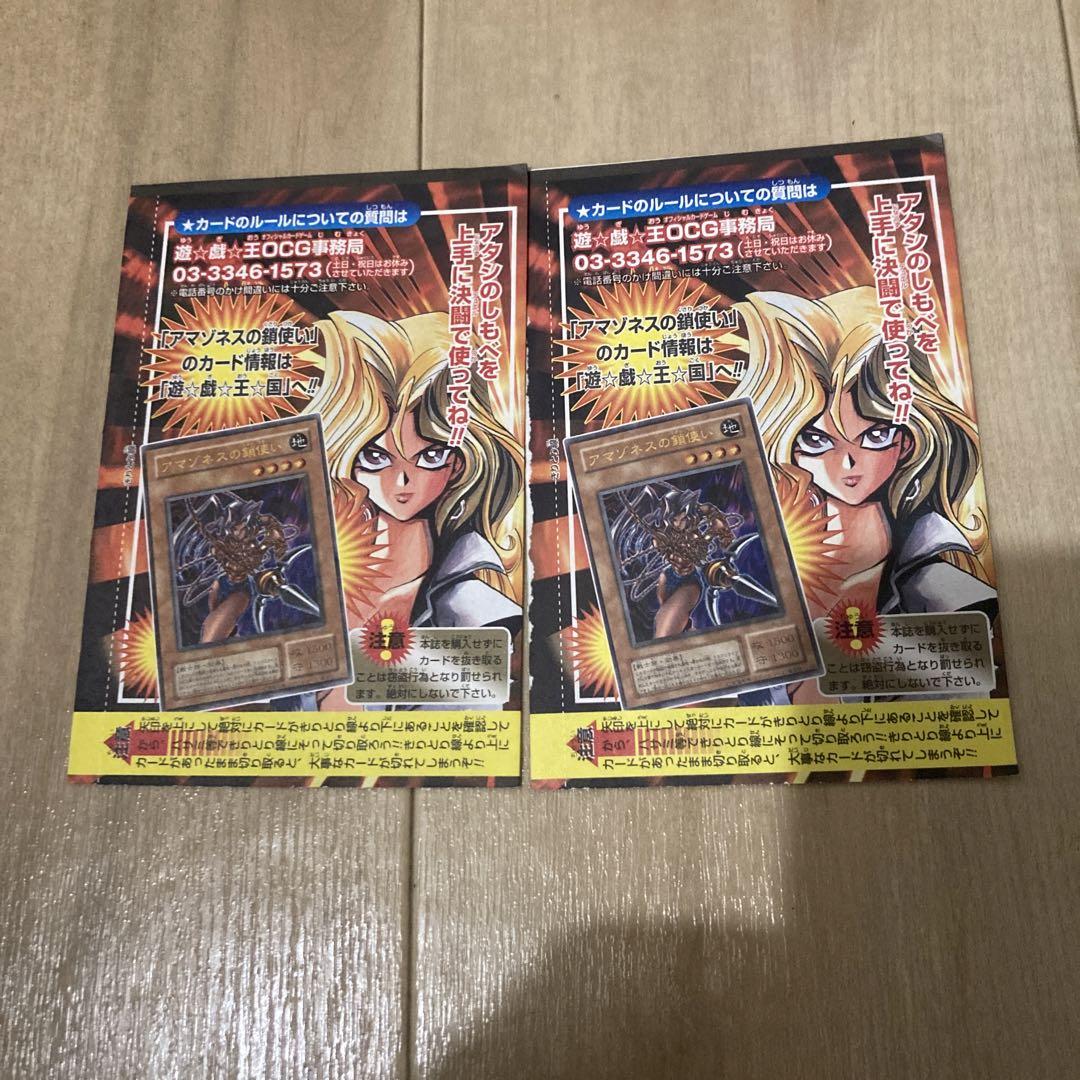 2枚セット　遊戯王 アマゾネスの鎖使い 新品未開封未使用