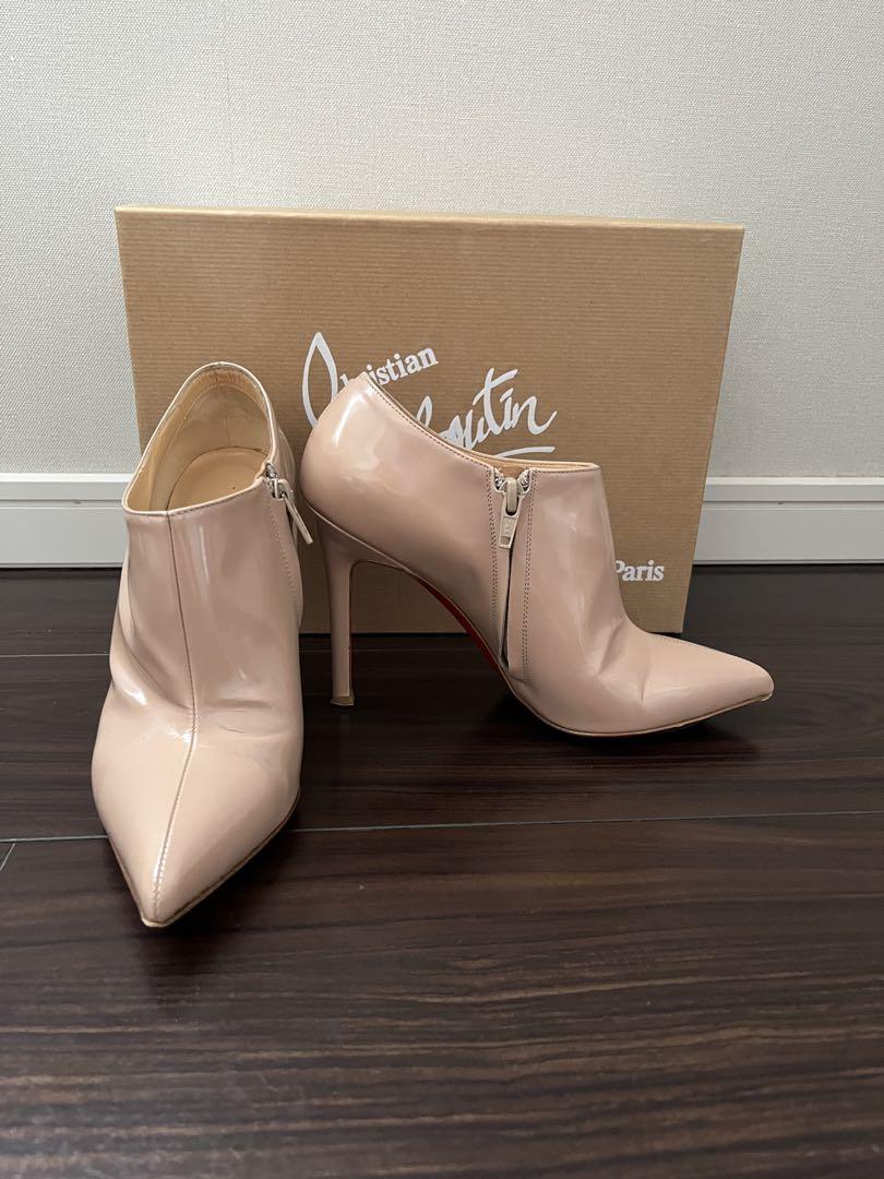ChristianLouboutinエナメルブーティー