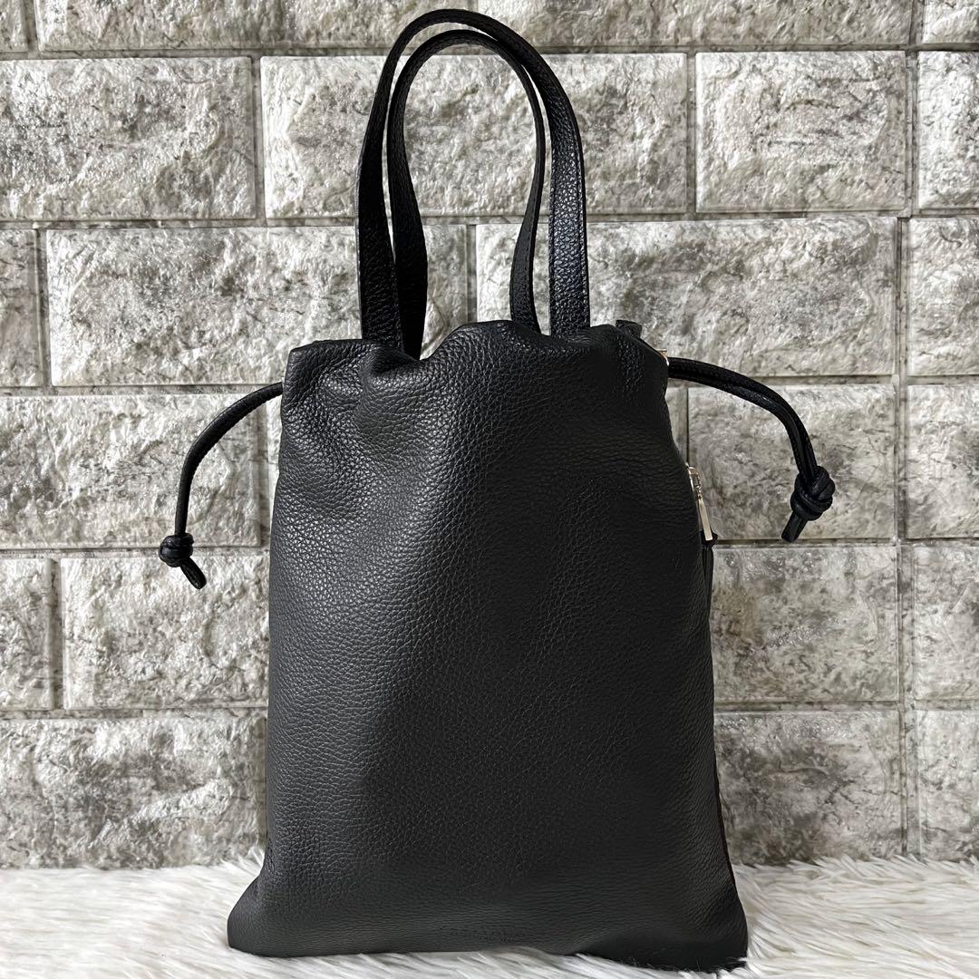 【新品未使用】フジタカ　フィノ 2WAY レザー巾着ミニバッグ　完売品