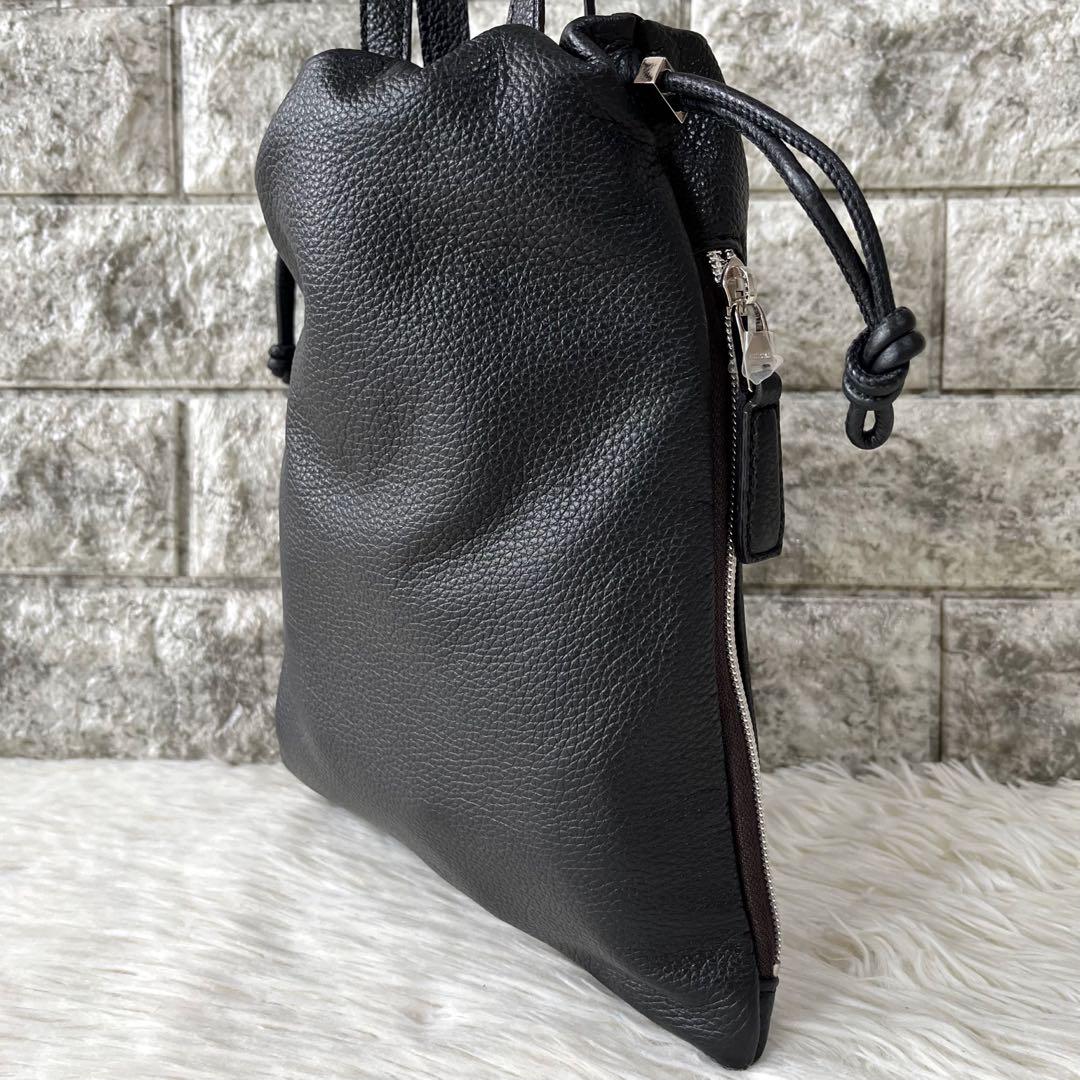 【新品未使用】フジタカ　フィノ 2WAY レザー巾着ミニバッグ　完売品
