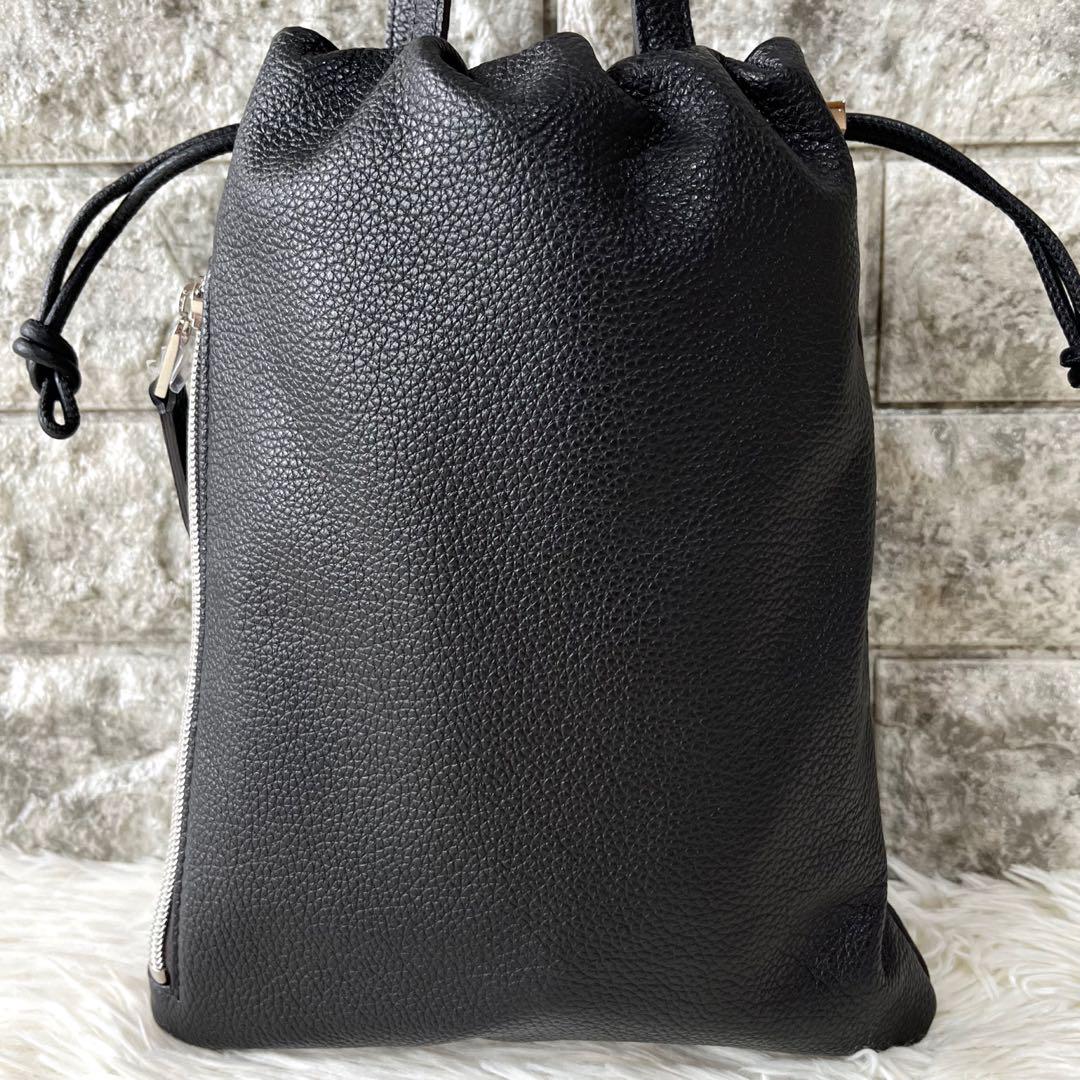 【新品未使用】フジタカ　フィノ 2WAY レザー巾着ミニバッグ　完売品