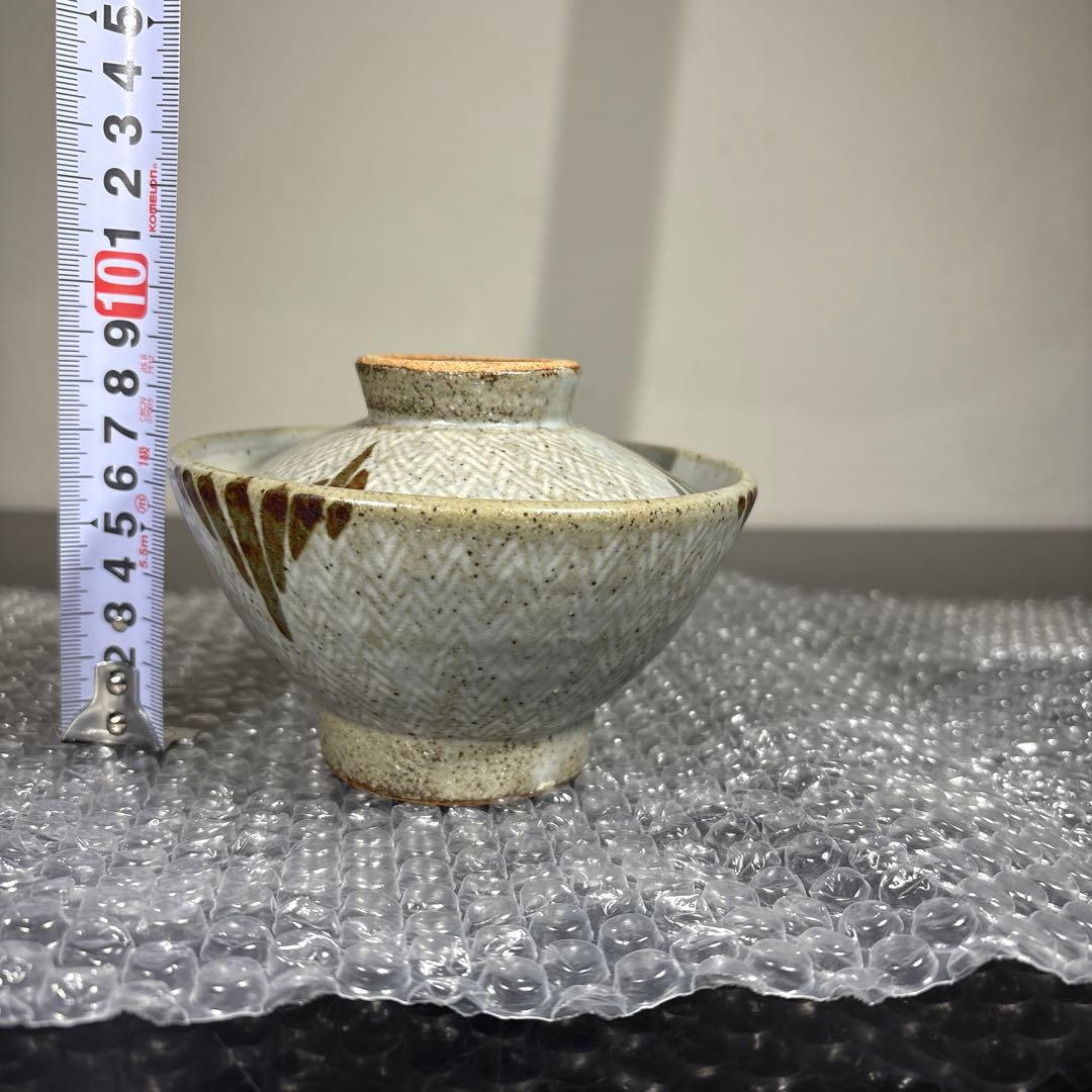 真作 人間国宝 島岡達三 地釉象嵌縄文蓋付き椀 - メルカリ