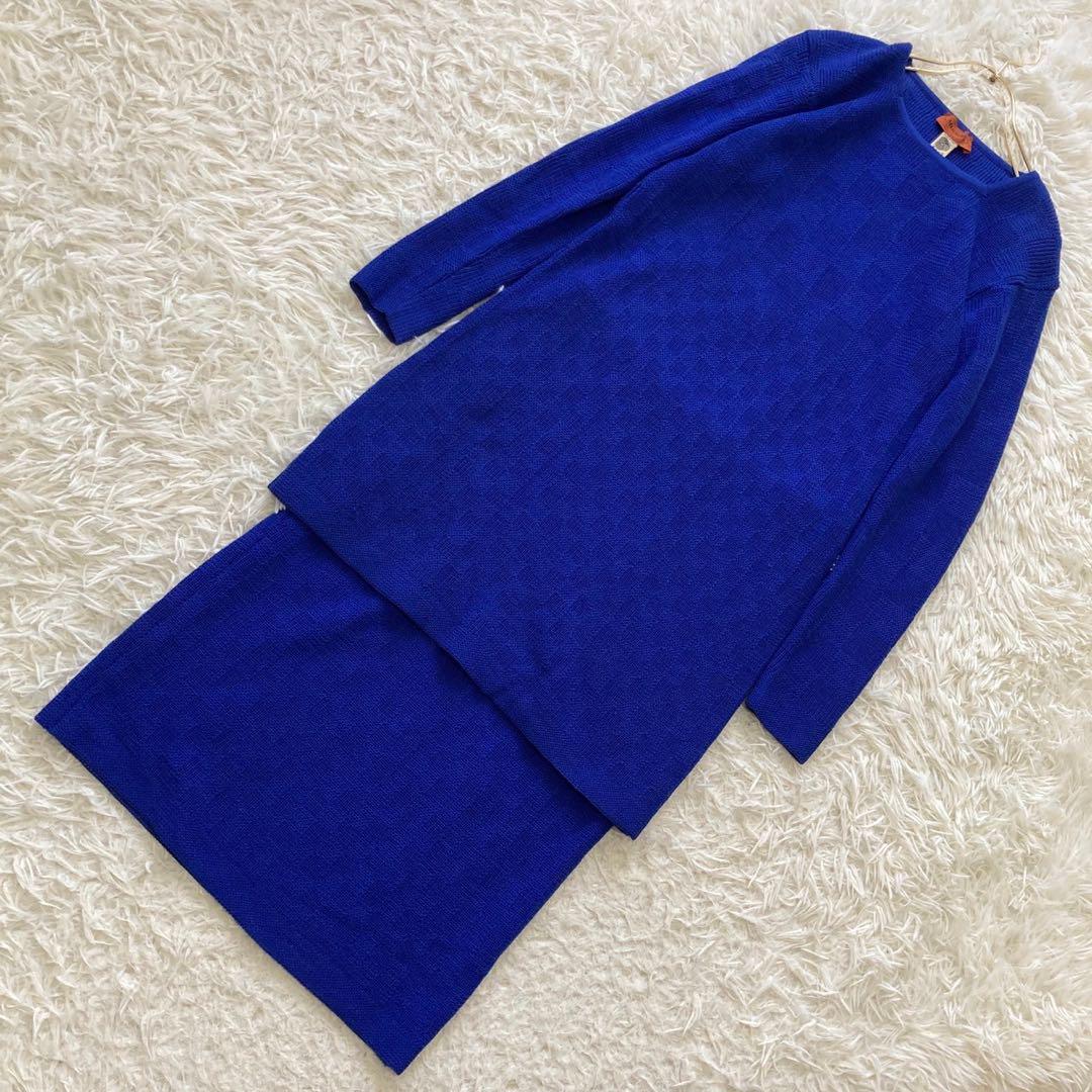 MISSONI ニットセットアップ ロイヤルブルー サイズ42