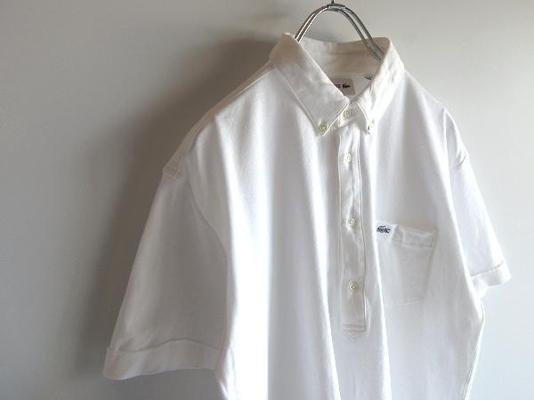 TKOマウント　LACOSTE ストレッチ鹿の子 ポロシャツ 4 白
