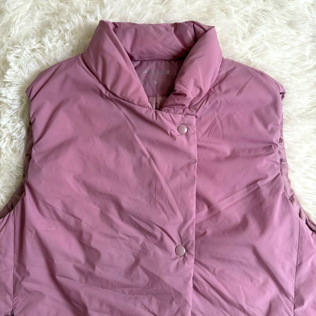 ダンスキン DANSKIN ピルエットハイブリッドダウンベスト　ピンク　L