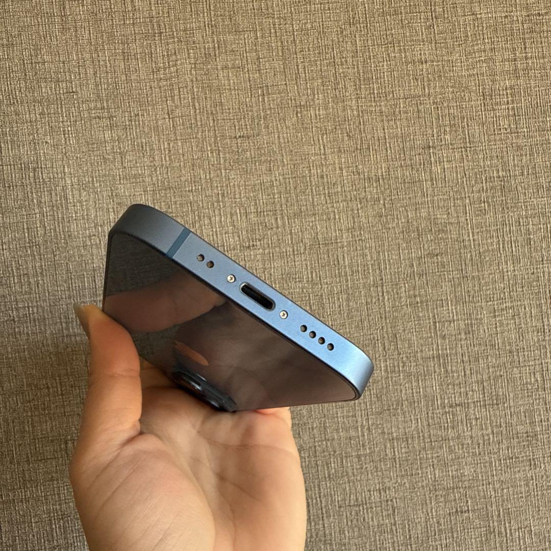 [美品・新品ケーブル付] iPhone 13 mini 256G ブルー 本体