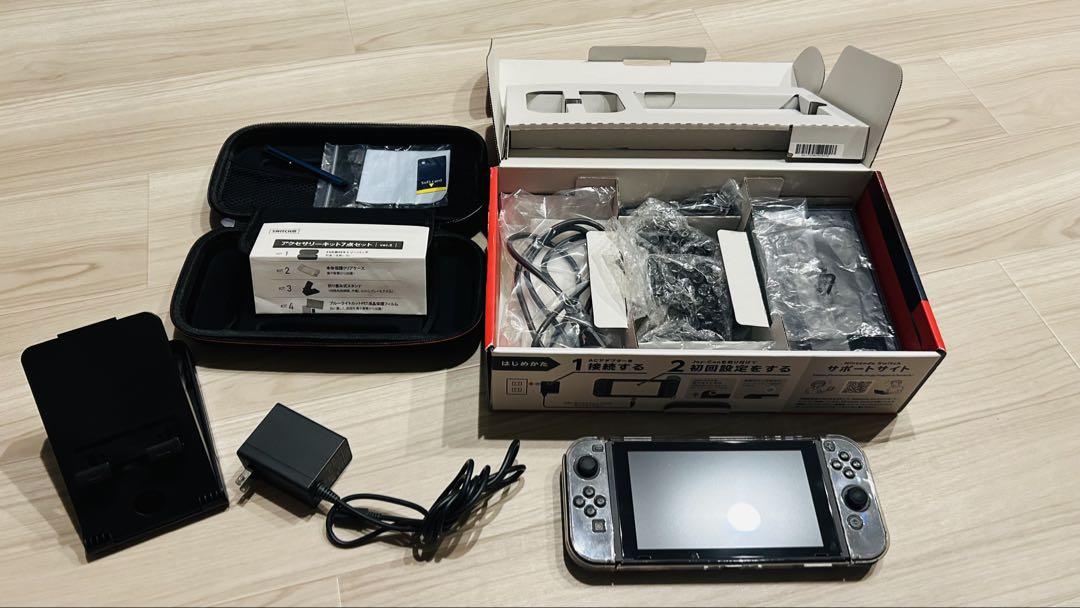 Nintendo Switch 本体 グレー セット - メルカリ