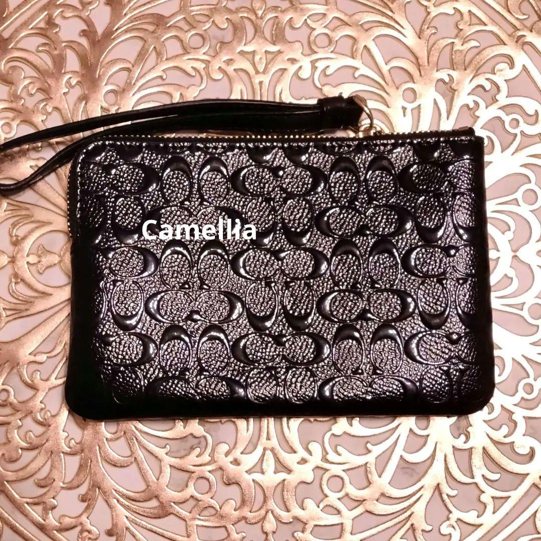 新品未使用 COACH シグネチャー レザー コーナージップリスト