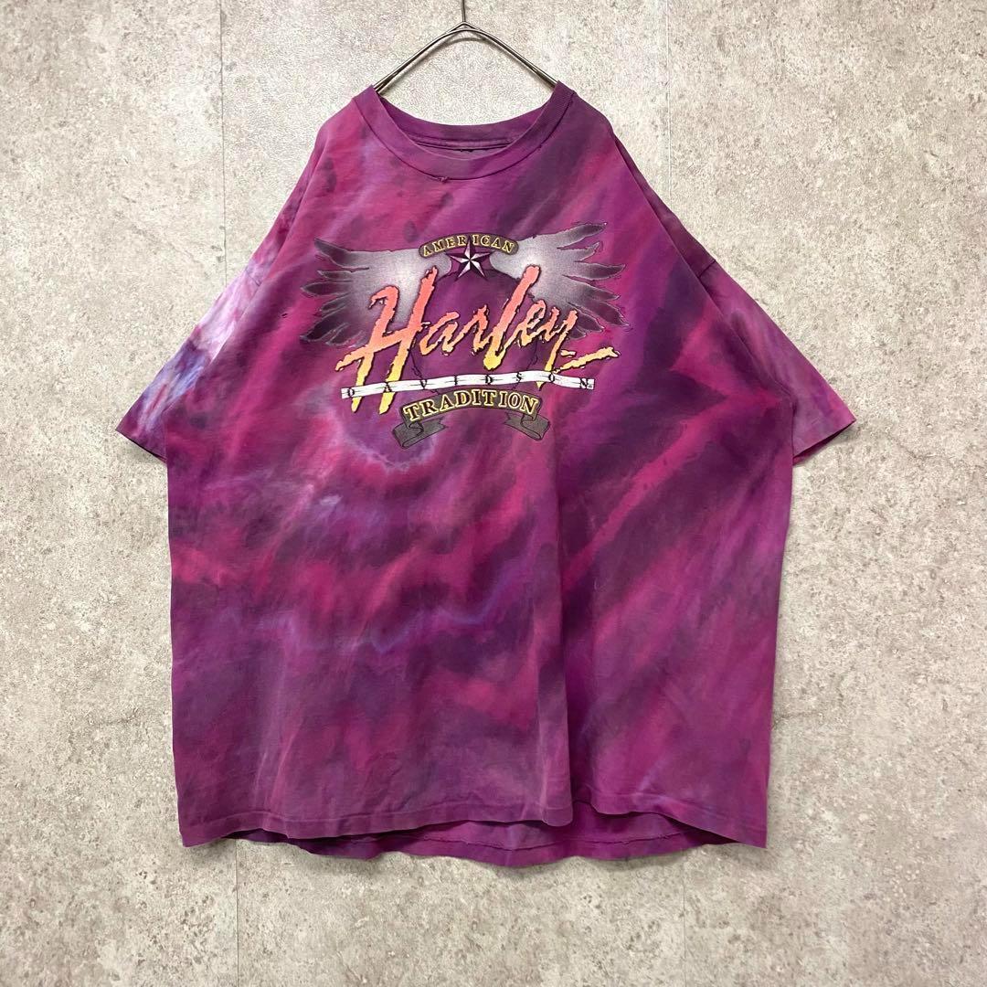 【激レア☆US輸入90s】ハーレーダビッドソン両面プリントTシャツ メンズ4XL