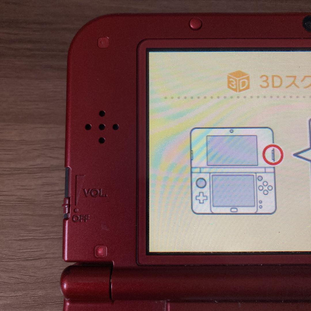 newニンテンドー3DS LL メタリックレッド 初期化済 タッチペン