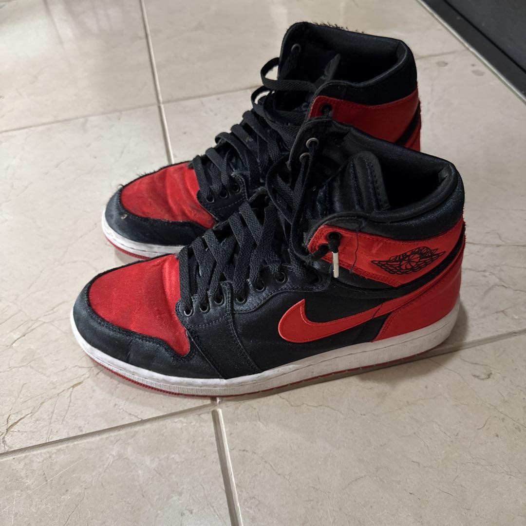 NIKE AIR JORDAN 1 HIGH サテンBRED 27.5cm
