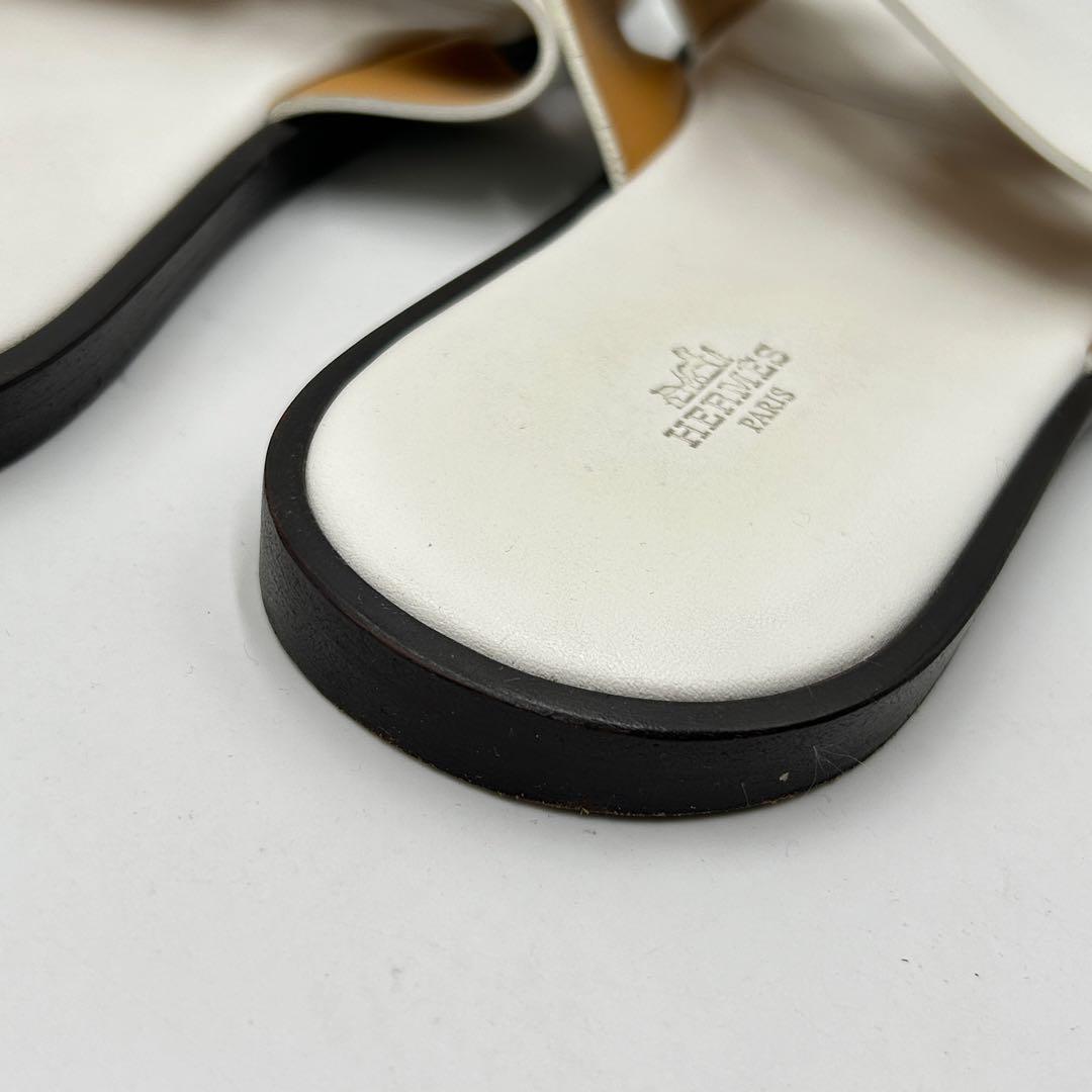 エルメス✨イズミール サンダル ホワイト メンズ