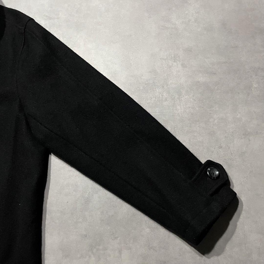 Honnete black melton wool jacket France製
