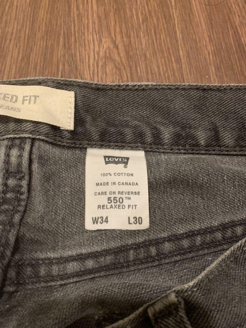 Levi's 550 Relaxed Fit Jeans ダークグレー