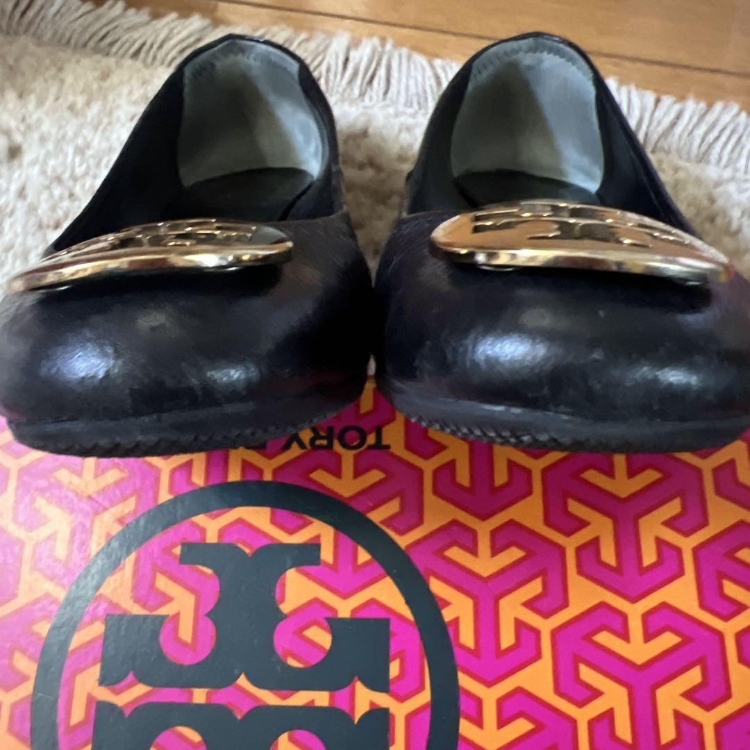 Tory Burch ブラック フラットシューズ　23cm Tory Burch ブラック フラットシューズ - メルカリ