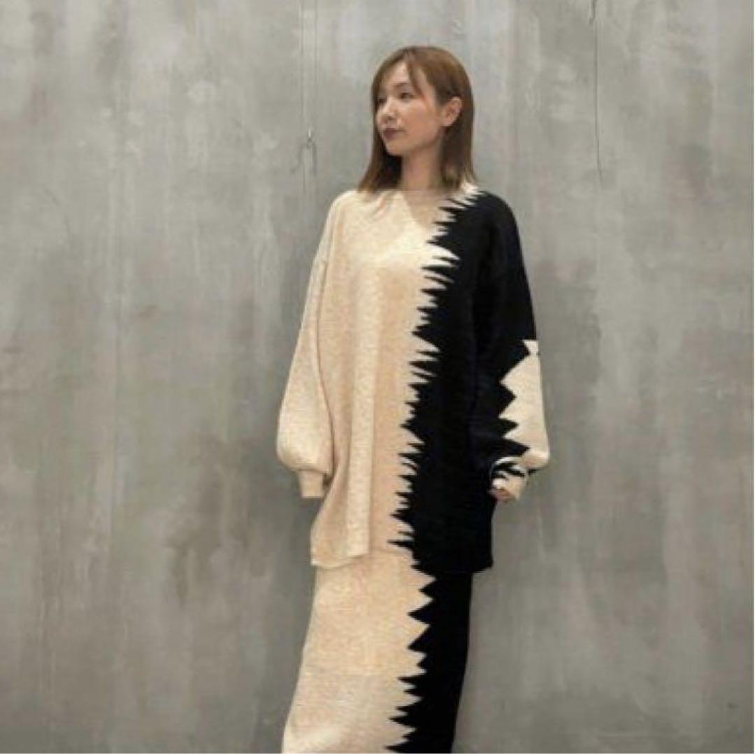TOHGEN TOHGEN ニットワンピース　モヘヤ　ウール混