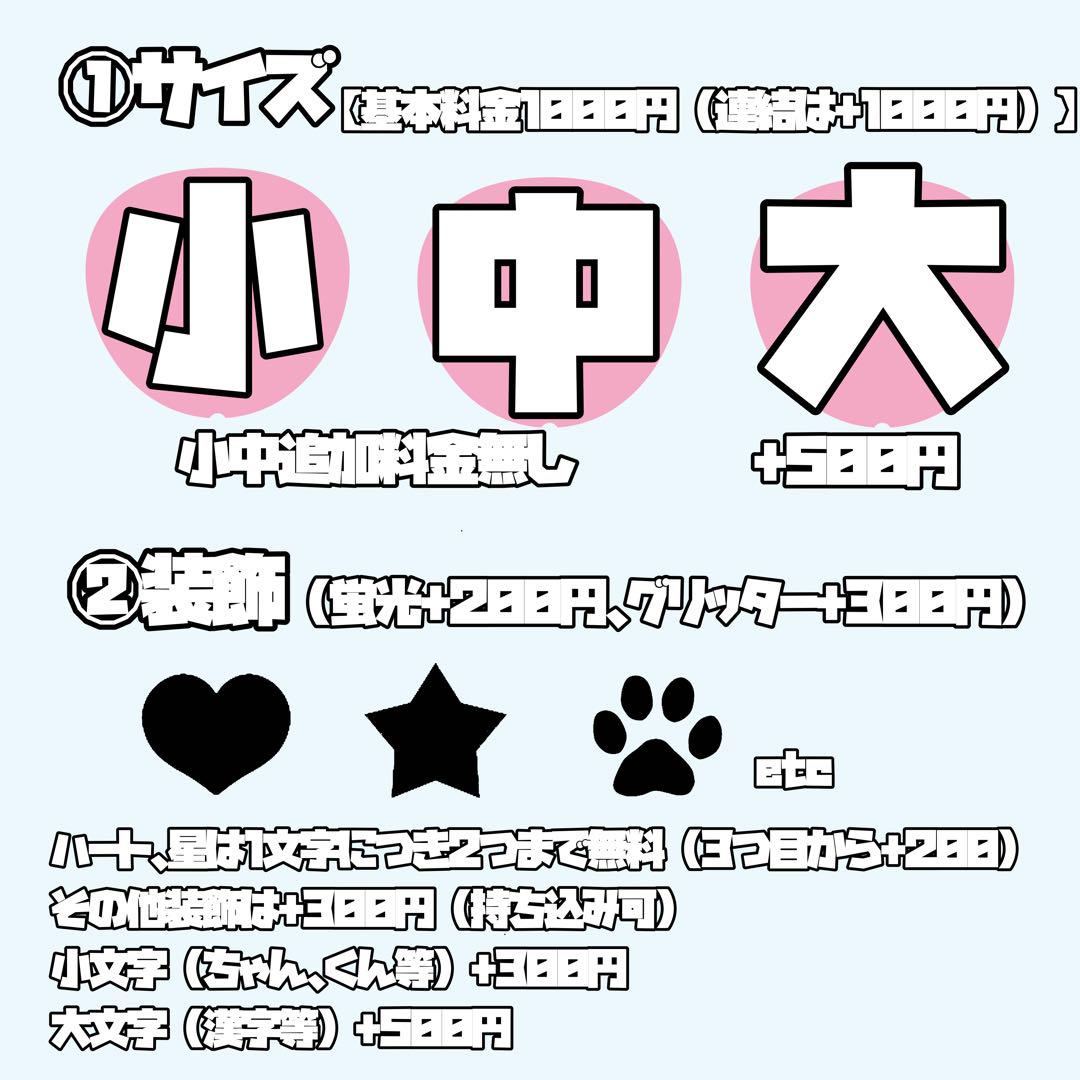 うちわ文字 オーダー カンペうちわ 文字パネル - メルカリ