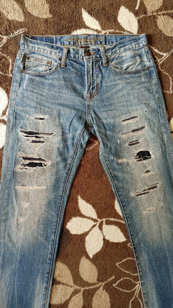 究極のストレッチ素材‼️★AMERICAN EAGLE ダメージ加工 スキニー