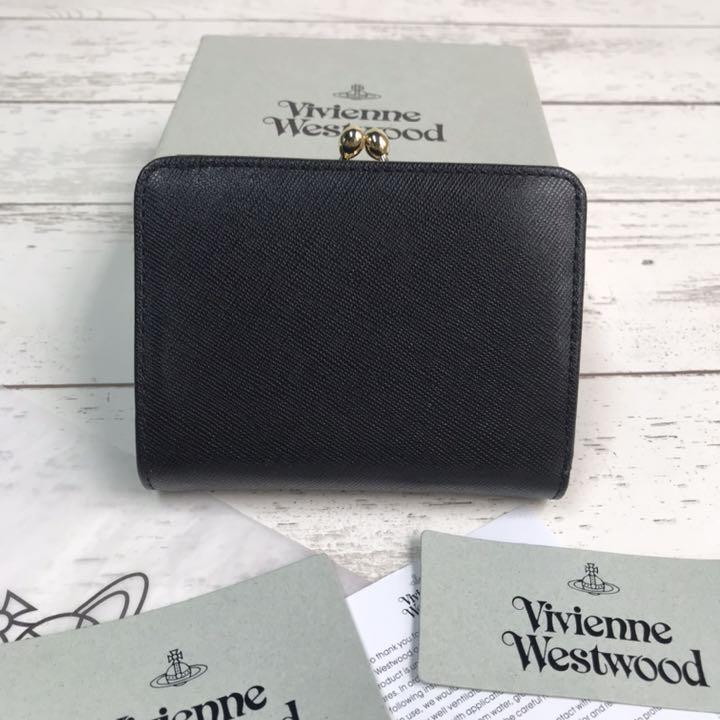 Vivienne 正規品 二つ折り財布 箱付き SU8nH-m75047815840 Westwood ヴィヴィアン 国産超歓迎