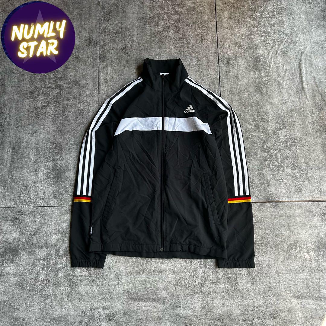 archive adidas track jacket y2k black