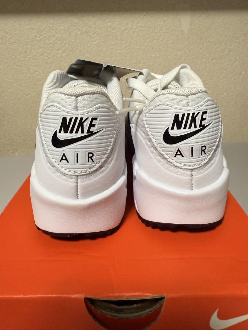 23cm Nike Air Max 90 G ホワイト/ブラック ゴルフシューズ