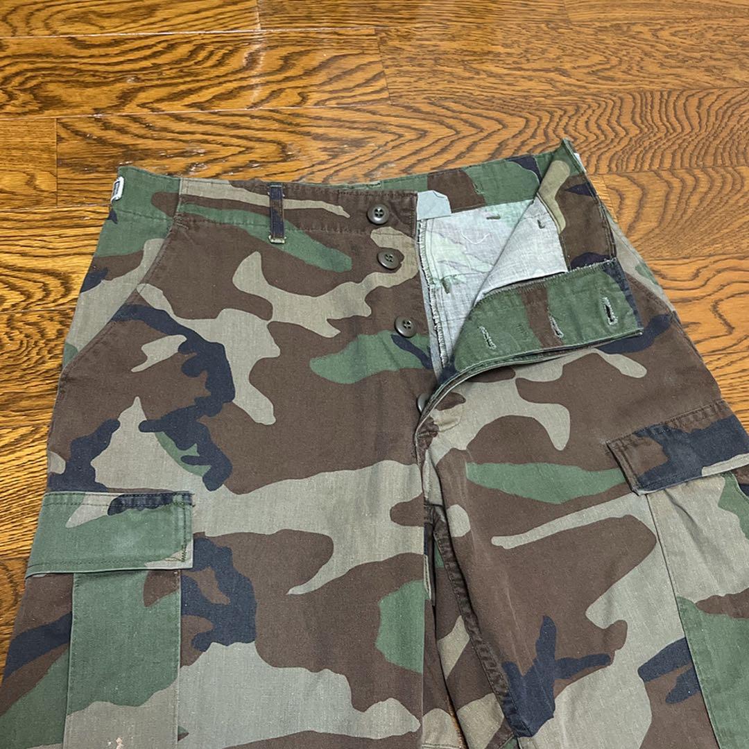 80s 米軍実物 US ARMY カーゴパンツ ハーフパンツ 迷彩 ウッド