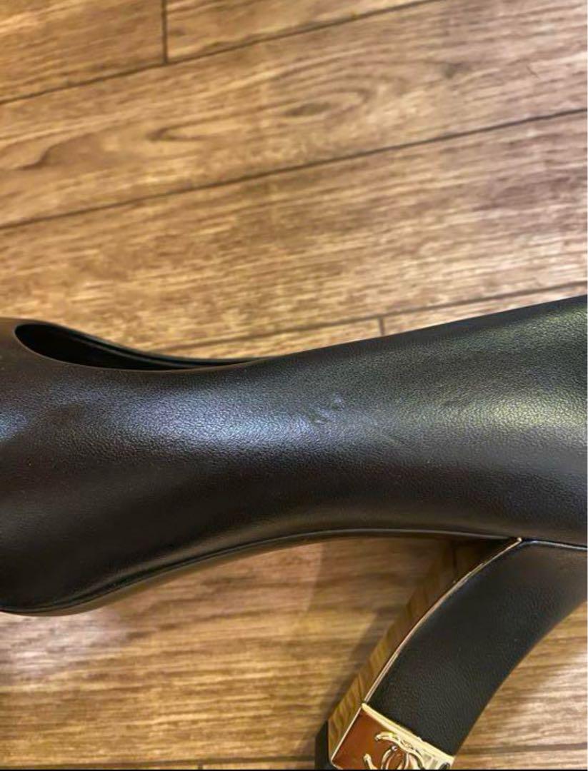 【新品未使用品】CHANEL シャネル　ブラック ハイヒールパンプス 22cm