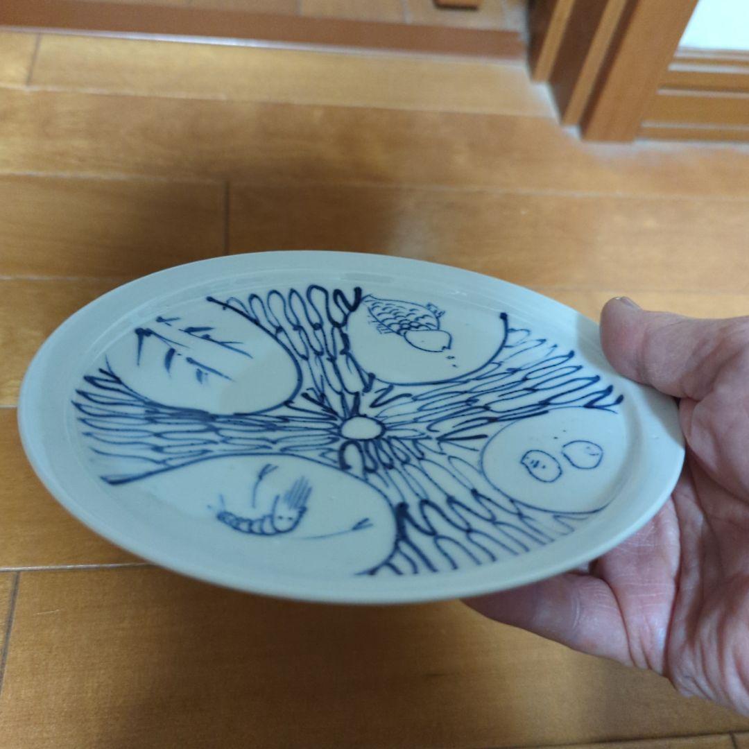加藤静充作　染付網目魚澡文とっくり 加藤静充作 染付網目魚澡文とっくり
