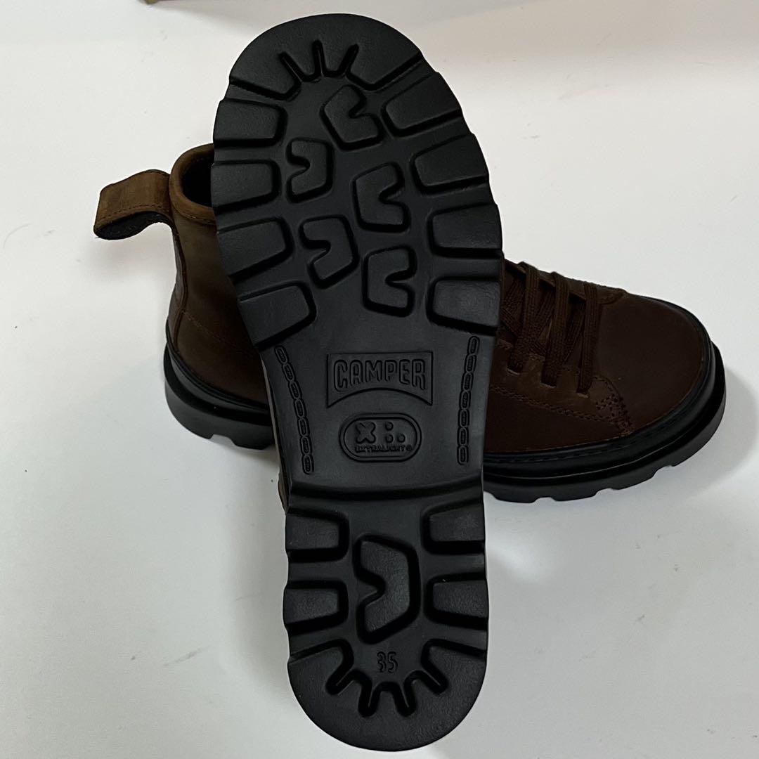 新品 Camper Brutus カンペール レザーブーツ ブラウン