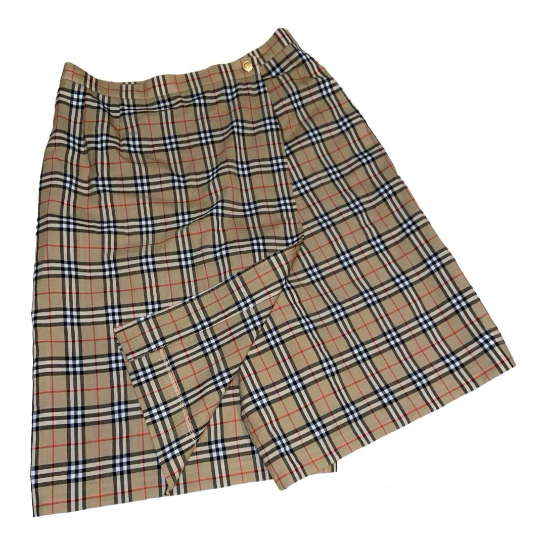 美品　BURBERRY キュロットスカートサイズ11号　ノバチェック